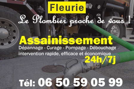 assainissement Fleurie - vidange Fleurie - curage Fleurie - pompage Fleurie - eaux usées Fleurie - camion pompe Fleurie