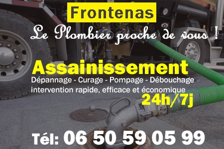 assainissement Frontenas - vidange Frontenas - curage Frontenas - pompage Frontenas - eaux usées Frontenas - camion pompe Frontenas