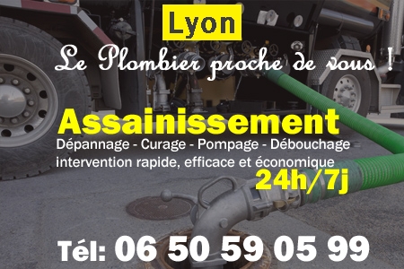 assainissement Lyon - vidange Lyon - curage Lyon - pompage Lyon - eaux usées Lyon - camion pompe Lyon