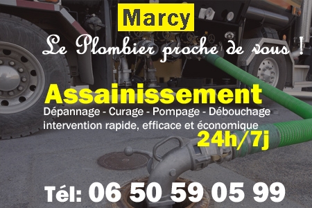 assainissement Marcy - vidange Marcy - curage Marcy - pompage Marcy - eaux usées Marcy - camion pompe Marcy