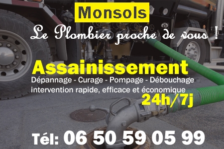 assainissement Monsols - vidange Monsols - curage Monsols - pompage Monsols - eaux usées Monsols - camion pompe Monsols