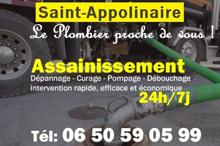 assainissement Saint-Appolinaire - vidange Saint-Appolinaire - curage Saint-Appolinaire - pompage Saint-Appolinaire - eaux usées Saint-Appolinaire - camion pompe Saint-Appolinaire