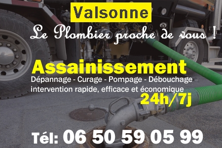 assainissement Valsonne - vidange Valsonne - curage Valsonne - pompage Valsonne - eaux usées Valsonne - camion pompe Valsonne