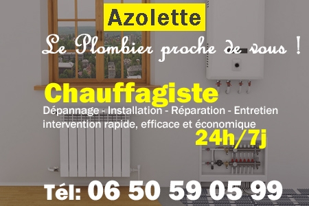chauffage Azolette - depannage chaudiere Azolette - chaufagiste Azolette - installation chauffage Azolette - depannage chauffe eau Azolette