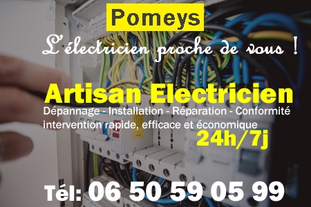 Electricien à Pomeys - Electricité à Pomeys - Coupure de courant à Pomeys - Coupure d'électricité à Pomeys - Installation électrique à Pomeys - Dépannage Vitrier Pomeys - Réparation électrique à Pomeys - Urgence dépannage électrique à Pomeys - Electricien Pomeys pas cher - sos électricien Pomeys - urgence electricien Pomeys - electricien Pomeys ouvert le dimanche - Mise aux normes compteur électrique à Pomeys