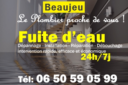 fuite Beaujeu - fuite d'eau Beaujeu - fuite wc Beaujeu - recherche de fuite Beaujeu - détection de fuite Beaujeu - dépannage fuite Beaujeu