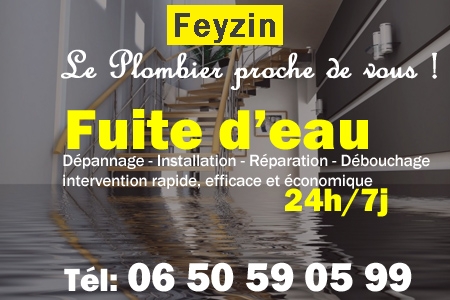 fuite Feyzin - fuite d'eau Feyzin - fuite wc Feyzin - recherche de fuite Feyzin - détection de fuite Feyzin - dépannage fuite Feyzin