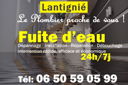 fuite Lantignié - fuite d'eau Lantignié - fuite wc Lantignié - recherche de fuite Lantignié - détection de fuite Lantignié - dépannage fuite Lantignié
