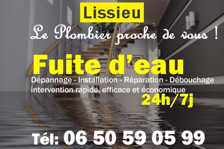 fuite Lissieu - fuite d'eau Lissieu - fuite wc Lissieu - recherche de fuite Lissieu - détection de fuite Lissieu - dépannage fuite Lissieu