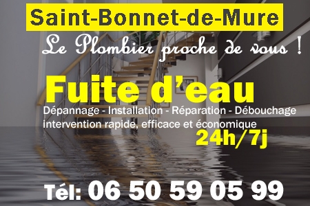 fuite Saint-Bonnet-de-Mure - fuite d'eau Saint-Bonnet-de-Mure - fuite wc Saint-Bonnet-de-Mure - recherche de fuite Saint-Bonnet-de-Mure - détection de fuite Saint-Bonnet-de-Mure - dépannage fuite Saint-Bonnet-de-Mure