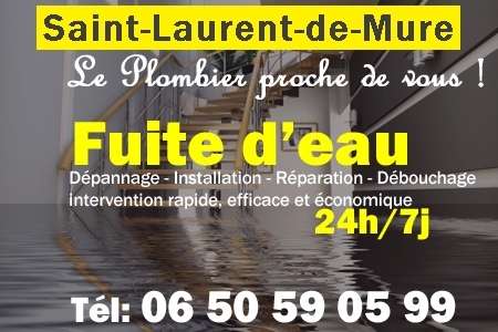 fuite Saint-Laurent-de-Mure - fuite d'eau Saint-Laurent-de-Mure - fuite wc Saint-Laurent-de-Mure - recherche de fuite Saint-Laurent-de-Mure - détection de fuite Saint-Laurent-de-Mure - dépannage fuite Saint-Laurent-de-Mure