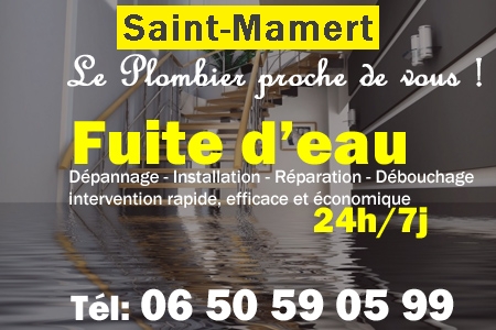 fuite Saint-Mamert - fuite d'eau Saint-Mamert - fuite wc Saint-Mamert - recherche de fuite Saint-Mamert - détection de fuite Saint-Mamert - dépannage fuite Saint-Mamert
