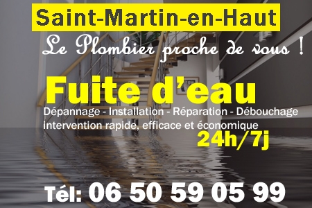 fuite Saint-Martin-en-Haut - fuite d'eau Saint-Martin-en-Haut - fuite wc Saint-Martin-en-Haut - recherche de fuite Saint-Martin-en-Haut - détection de fuite Saint-Martin-en-Haut - dépannage fuite Saint-Martin-en-Haut