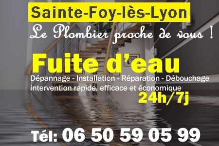 fuite Sainte-Foy-lès-Lyon - fuite d'eau Sainte-Foy-lès-Lyon - fuite wc Sainte-Foy-lès-Lyon - recherche de fuite Sainte-Foy-lès-Lyon - détection de fuite Sainte-Foy-lès-Lyon - dépannage fuite Sainte-Foy-lès-Lyon