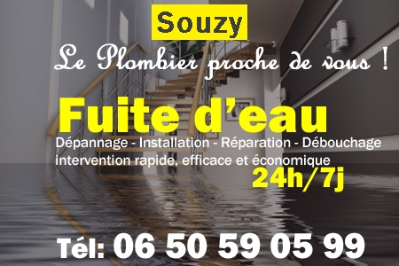 fuite Souzy - fuite d'eau Souzy - fuite wc Souzy - recherche de fuite Souzy - détection de fuite Souzy - dépannage fuite Souzy