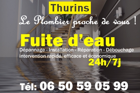 fuite Thurins - fuite d'eau Thurins - fuite wc Thurins - recherche de fuite Thurins - détection de fuite Thurins - dépannage fuite Thurins