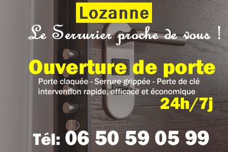 Ouverture de porte Lozanne - Porte claquée Lozanne - Porte fermée Lozanne - serrure bloquée Lozanne - serrure grippée Lozanne