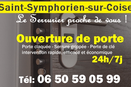 Ouverture de porte Saint-Symphorien-sur-Coise - Porte claquée Saint-Symphorien-sur-Coise - Porte fermée Saint-Symphorien-sur-Coise - serrure bloquée Saint-Symphorien-sur-Coise - serrure grippée Saint-Symphorien-sur-Coise