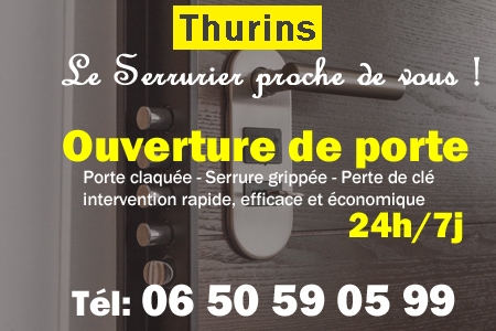 Ouverture de porte Thurins - Porte claquée Thurins - Porte fermée Thurins - serrure bloquée Thurins - serrure grippée Thurins