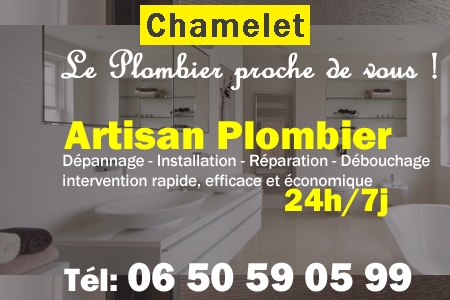 Plombier Chamelet - Plomberie Chamelet - Plomberie pro Chamelet - Entreprise plomberie Chamelet - Dépannage plombier Chamelet