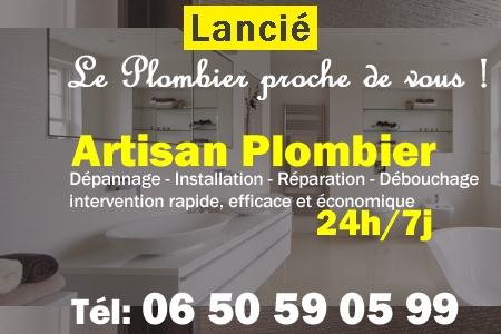 Plombier Lancié - Plomberie Lancié - Plomberie pro Lancié - Entreprise plomberie Lancié - Dépannage plombier Lancié