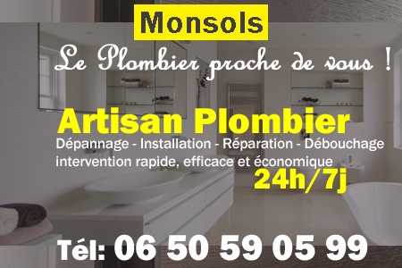 Plombier Monsols - Plomberie Monsols - Plomberie pro Monsols - Entreprise plomberie Monsols - Dépannage plombier Monsols