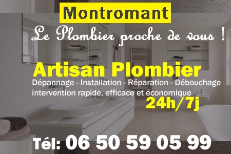Plombier Montromant - Plomberie Montromant - Plomberie pro Montromant - Entreprise plomberie Montromant - Dépannage plombier Montromant