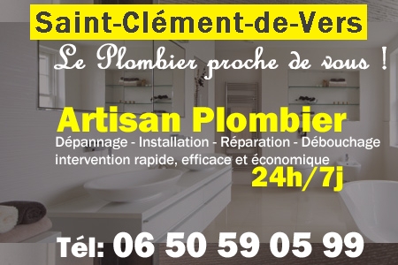 Plombier Saint-Clément-de-Vers - Plomberie Saint-Clément-de-Vers - Plomberie pro Saint-Clément-de-Vers - Entreprise plomberie Saint-Clément-de-Vers - Dépannage plombier Saint-Clément-de-Vers