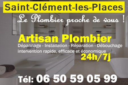 Plombier Saint-Clément-les-Places - Plomberie Saint-Clément-les-Places - Plomberie pro Saint-Clément-les-Places - Entreprise plomberie Saint-Clément-les-Places - Dépannage plombier Saint-Clément-les-Places