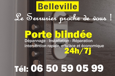 Porte blindée Belleville - Porte blindee Belleville - Blindage de porte Belleville - Bloc porte Belleville