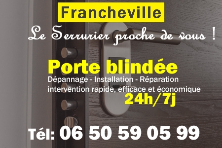 Porte blindée Francheville - Porte blindee Francheville - Blindage de porte Francheville - Bloc porte Francheville