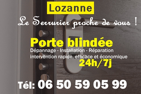 Porte blindée Lozanne - Porte blindee Lozanne - Blindage de porte Lozanne - Bloc porte Lozanne
