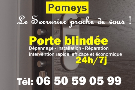 Porte blindée Pomeys - Porte blindee Pomeys - Blindage de porte Pomeys - Bloc porte Pomeys
