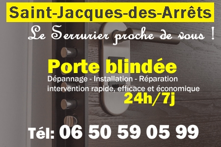 Porte blindée Saint-Jacques-des-Arrêts - Porte blindee Saint-Jacques-des-Arrêts - Blindage de porte Saint-Jacques-des-Arrêts - Bloc porte Saint-Jacques-des-Arrêts