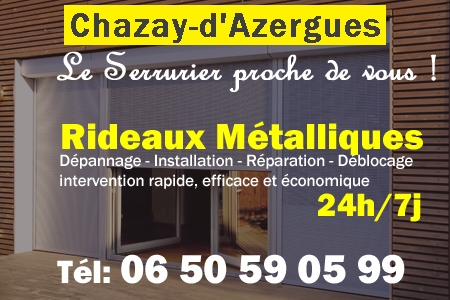 rideau metallique Chazay-d'Azergues - rideaux metalliques Chazay-d'Azergues - rideaux Chazay-d'Azergues - entretien, Pose en neuf, pose en rénovation, motorisation, dépannage, déblocage, remplacement, réparation, automatisation de rideaux métalliques à Chazay-d'Azergues