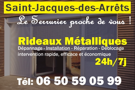 rideau metallique Saint-Jacques-des-Arrêts - rideaux metalliques Saint-Jacques-des-Arrêts - rideaux Saint-Jacques-des-Arrêts - entretien, Pose en neuf, pose en rénovation, motorisation, dépannage, déblocage, remplacement, réparation, automatisation de rideaux métalliques à Saint-Jacques-des-Arrêts