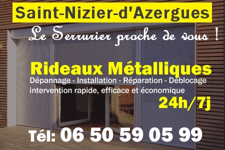 rideau metallique Saint-Nizier-d'Azergues - rideaux metalliques Saint-Nizier-d'Azergues - rideaux Saint-Nizier-d'Azergues - entretien, Pose en neuf, pose en rénovation, motorisation, dépannage, déblocage, remplacement, réparation, automatisation de rideaux métalliques à Saint-Nizier-d'Azergues