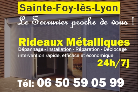 rideau metallique Sainte-Foy-lès-Lyon - rideaux metalliques Sainte-Foy-lès-Lyon - rideaux Sainte-Foy-lès-Lyon - entretien, Pose en neuf, pose en rénovation, motorisation, dépannage, déblocage, remplacement, réparation, automatisation de rideaux métalliques à Sainte-Foy-lès-Lyon