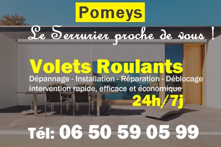 Volet roulant Pomeys - volets Pomeys - volet Pomeys - entretien, Pose en neuf, pose en rénovation, motorisation, dépannage, déblocage, remplacement, réparation, automatisation de volet roulant à Pomeys