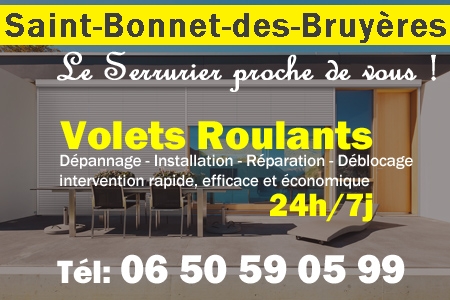 Volet roulant Saint-Bonnet-des-Bruyères - volets Saint-Bonnet-des-Bruyères - volet Saint-Bonnet-des-Bruyères - entretien, Pose en neuf, pose en rénovation, motorisation, dépannage, déblocage, remplacement, réparation, automatisation de volet roulant à Saint-Bonnet-des-Bruyères