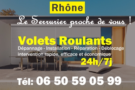 Volet roulant Rhône - volets Rhône - volet Rhône - entretien, Pose en neuf, pose en rénovation, motorisation, dépannage, déblocage, remplacement, réparation, automatisation de volet roulant à Rhône